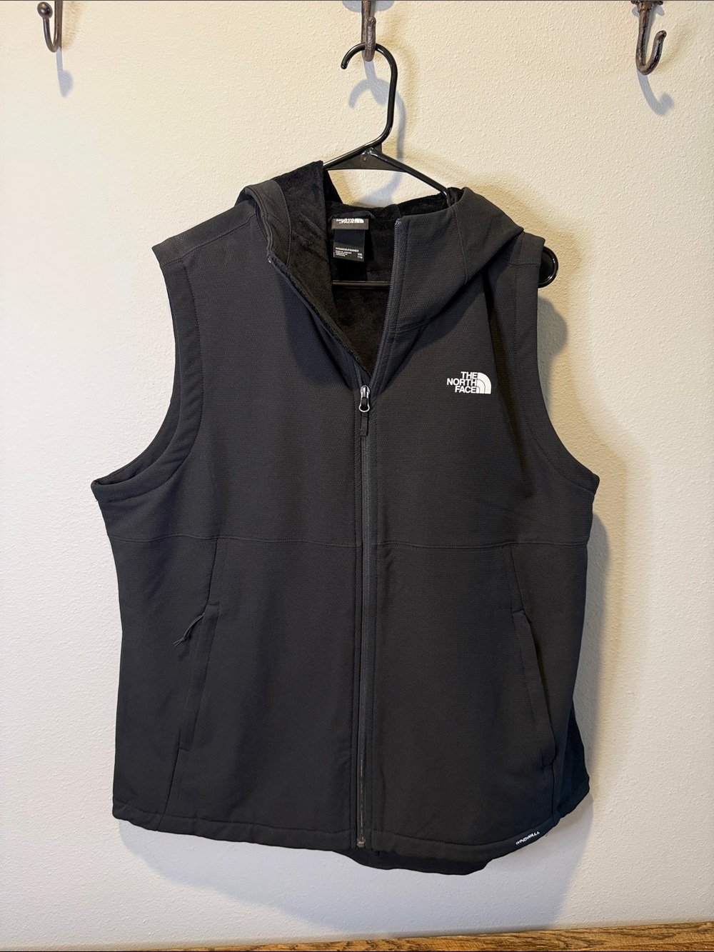 The North Face Black Hooded Softshell Vest